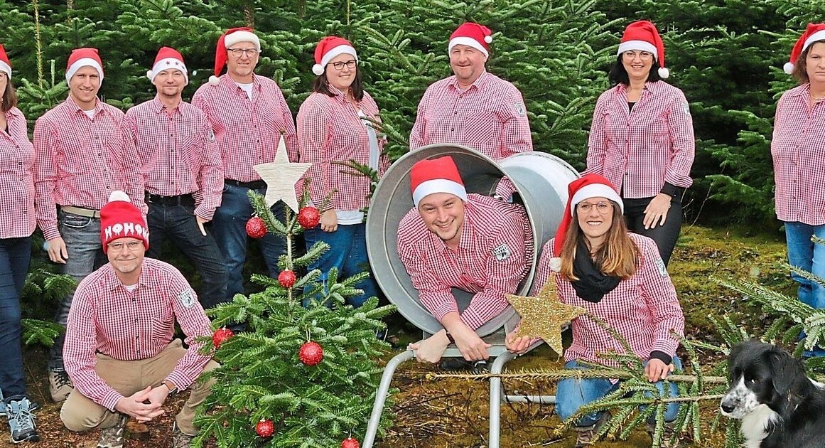 Bescherung unterm Tannenbaum im Frühjahr