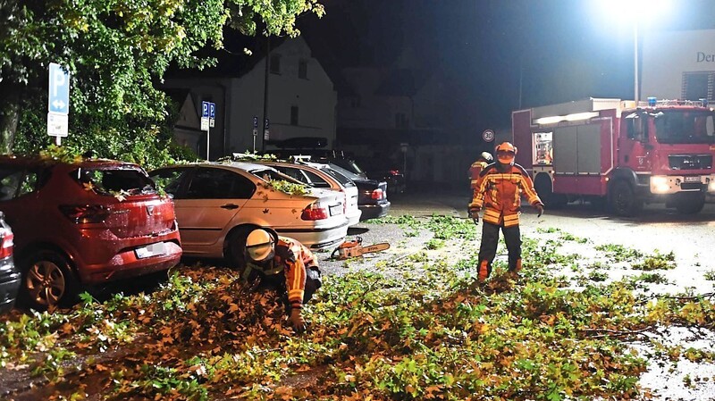 In der Freyung wurden Autos beschädigt.