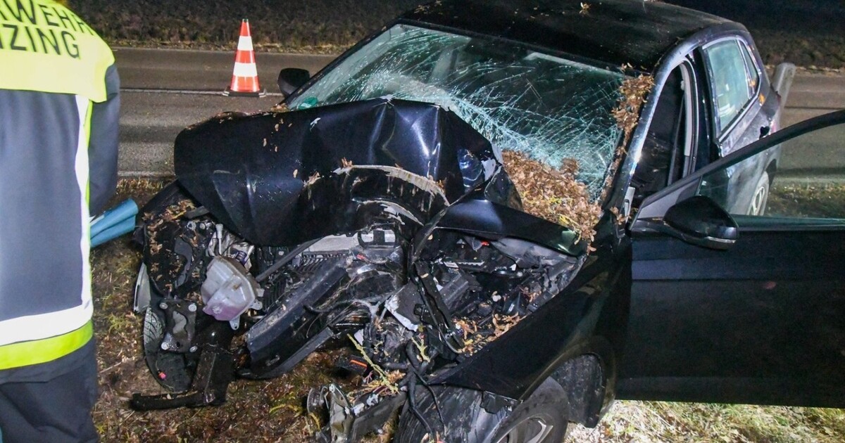 Autofahrerin Kracht Bei Sinzing Gegen Baum