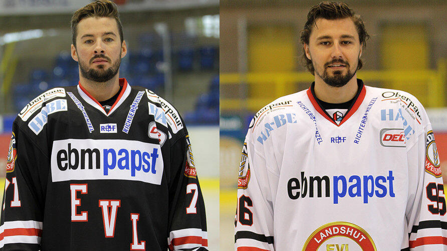 BETRETENE MIENEN: Peter Abstreiter (links) und Peter Baumgartner fühlen sich über die aktuelle Lage beim EVL nur unzureichend informiert. Gleichwohl hoffen beide, dass es doch noch weitergeht. 'Die Hoffnung stirbt zuletzt', sagt Baumgartner. (Fotos: Georg Gerleigner) BETRETENE MIENEN: Peter Abstreiter (links) und Peter Baumgartner fühlen sich über die aktuelle Lage beim EVL nur unzureichend informiert. Gleichwohl hoffen beide, dass es doch noch weitergeht. 'Die Hoffnung stirbt zuletzt', sagt Baumgartner. (Fotos: Georg Gerleigner)