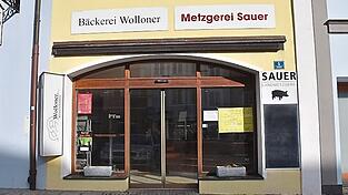 Bäckerei und Metzgerei am Stadtplatz. Bäckerei und Metzgerei am Stadtplatz.