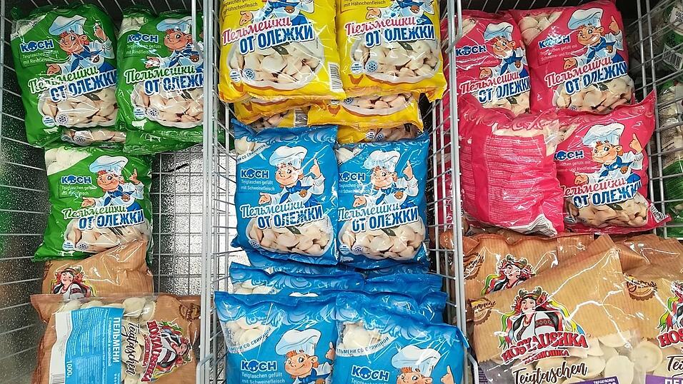 Die gefüllten Teigtaschen heißen 'Pilmeni'. Die Speise gehört zu einem der Favoriten von Mix Markt Filialleiter Wladislaw Schmanin. Die gefüllten Teigtaschen heißen 'Pilmeni'. Die Speise gehört zu einem der Favoriten von Mix Markt Filialleiter Wladislaw Schmanin.