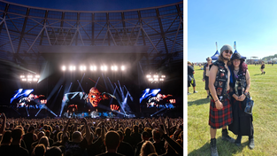 Elfi und ihr Freund in Festivalstimmung (rechts). Elfi und ihr Freund in Festivalstimmung (rechts).