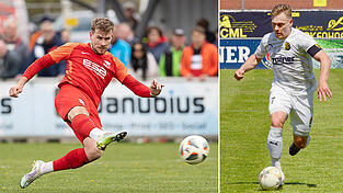 Tobias Lermer (l.) und die SpVgg Hankofen-Hailing starten Mitte Juli erstmals in der Regionalliga Bayern, genauso wie Fabian Trettenbach und die DJK Vilzing. Tobias Lermer (l.) und die SpVgg Hankofen-Hailing starten Mitte Juli erstmals in der Regionalliga Bayern, genauso wie Fabian Trettenbach und die DJK Vilzing.