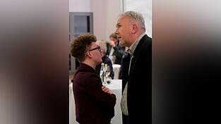 Marvin Kliem (l.) und Peter Stranninger bei der Wahlparty am Sontagabend im Rittersaal. Marvin Kliem (l.) und Peter Stranninger bei der Wahlparty am Sontagabend im Rittersaal.