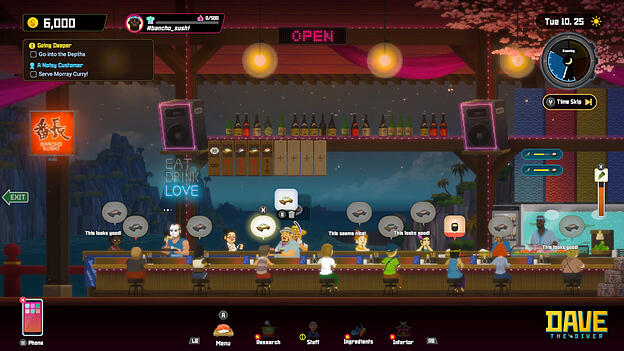 Stress im Sushi-Restaurant: Nach dem Essen muss der Fisch auch verkauft werden. Stress im Sushi-Restaurant: Nach dem Essen muss der Fisch auch verkauft werden.