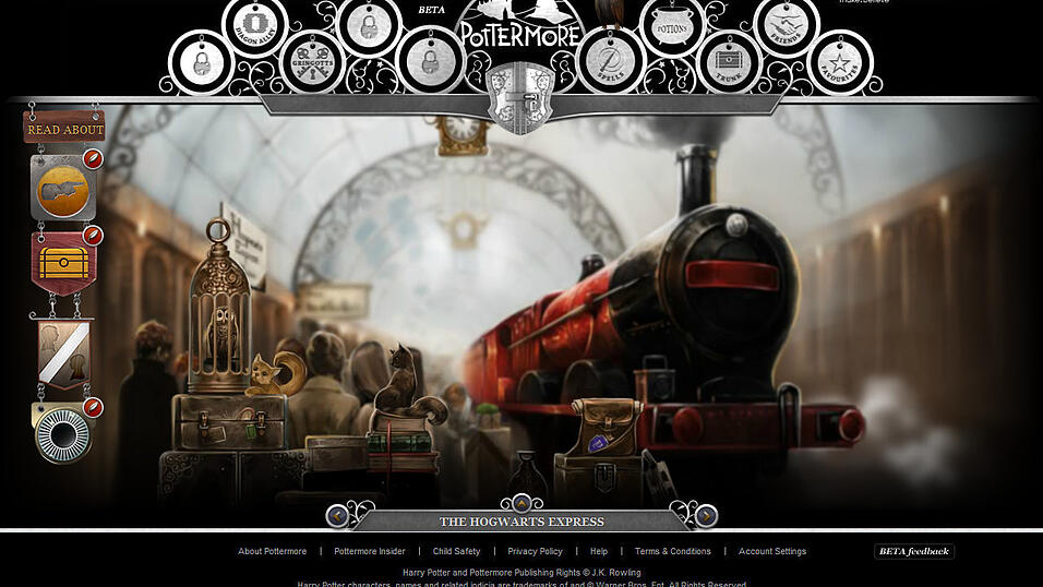 Auf Pottermore kann man die Harry-Potter-Bücher nacherleben. Wer will, kann sich selbst im Fach Zaubertränke versuchen. Auf Pottermore kann man die Harry-Potter-Bücher nacherleben. Wer will, kann sich selbst im Fach Zaubertränke versuchen.