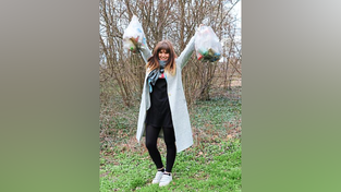 Ein bisschen stolz, auch wenn ein bedrückendes Gefühl bleibt: Redakteurin Sophia Häns beim Müllsammeln. Ein bisschen stolz, auch wenn ein bedrückendes Gefühl bleibt: Redakteurin Sophia Häns beim Müllsammeln.