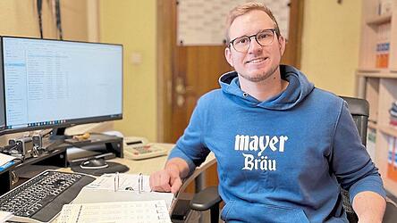 Aus Dimpfl- wurde Mayer-Bräu: Der junge Gleißenberger blickt sehr zuversichtlich in die Zukunft. Aus Dimpfl- wurde Mayer-Bräu: Der junge Gleißenberger blickt sehr zuversichtlich in die Zukunft.