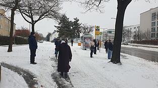 Langes oder vergebliches Warten auf den Bus: So wie hier im Candisviertel erging es am Montagmorgen vielen Regensburgern an den Haltestellen. Langes oder vergebliches Warten auf den Bus: So wie hier im Candisviertel erging es am Montagmorgen vielen Regensburgern an den Haltestellen.