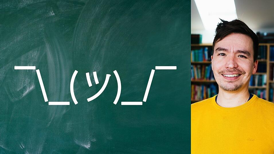 Bob Blume ist Gymnasiallehrer und Bildungsinfluencer und hat sich als Netzlehrer einen Namen gemacht. Er rät Lehrkräften, wie die Shruggy-Figur manches gelassener zu sehen - ob in Sozialen Netzwerken oder in der Schule. Bob Blume ist Gymnasiallehrer und Bildungsinfluencer und hat sich als Netzlehrer einen Namen gemacht. Er rät Lehrkräften, wie die Shruggy-Figur manches gelassener zu sehen - ob in Sozialen Netzwerken oder in der Schule.