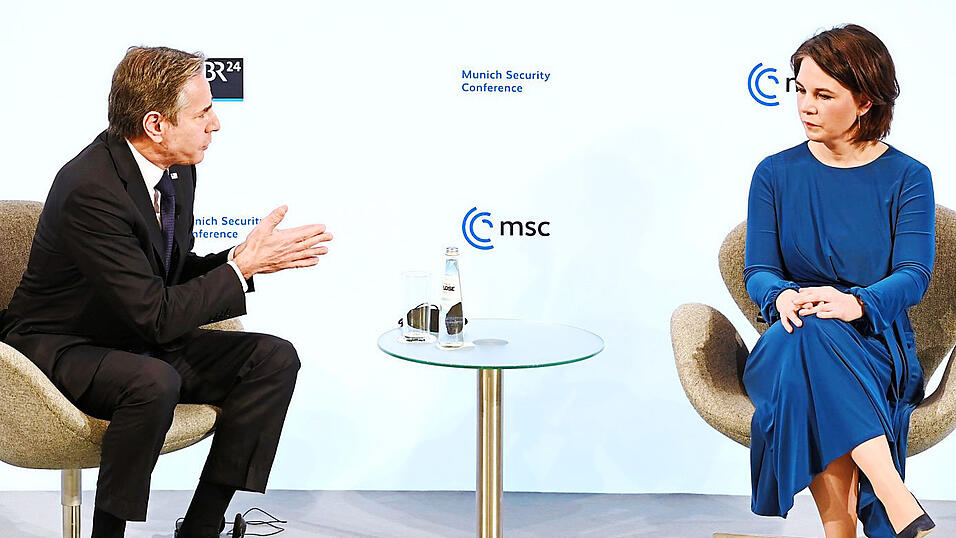 Antony Blinken und Annalena Baerbock zeigen, wie sehr die russische Bedrohung Deutschland und die USA zusammengeschweißt hat. Antony Blinken und Annalena Baerbock zeigen, wie sehr die russische Bedrohung Deutschland und die USA zusammengeschweißt hat.