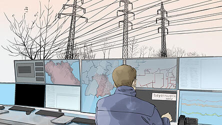 Bayernwerk deckt mit seinen Leitungen rund 85 Prozent der bayerischen Landfläche ab. Bayernwerk deckt mit seinen Leitungen rund 85 Prozent der bayerischen Landfläche ab.