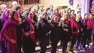 Das Ensemble Marcanto bei einem seiner Adventskonzerte. Das Ensemble Marcanto bei einem seiner Adventskonzerte.