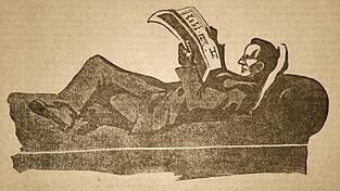 „Im Winter hat auch der Landmann mehr Zeit, täglich eine Tageszeitung zu lesen“, steht unter diesem zum Jahresende 1925 mehrmals im Straubinger Tagblatt veröffentlichten Eigeninserat. Schon damals gab es neben der Tagesnummer regelmäßige Beilagen, darunter ein reich illustriertes Wochenendmagazin und Modeseiten zum Thema Damen- und Kinderkleidung. Letzteres zeigt, dass auch Frauen die Zeitung gelesen haben - wenn auch wohl nicht mit Stiefeln auf der Couch flezend wie der oben dargestellte „Landmann“. „Im Winter hat auch der Landmann mehr Zeit, täglich eine Tageszeitung zu lesen“, steht unter diesem zum Jahresende 1925 mehrmals im Straubinger Tagblatt veröffentlichten Eigeninserat. Schon damals gab es neben der Tagesnummer regelmäßige Beilagen, darunter ein reich illustriertes Wochenendmagazin und Modeseiten zum Thema Damen- und Kinderkleidung. Letzteres zeigt, dass auch Frauen die Zeitung gelesen haben - wenn auch wohl nicht mit Stiefeln auf der Couch flezend wie der oben dargestellte „Landmann“.