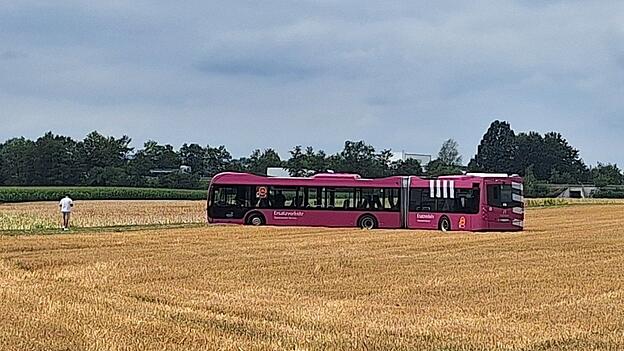 Im Landkreis Straubing-Bogen landete einer der SEV-Bus in einem Kornfeld. Der Fahrer hatte sich verfahren. Im Landkreis Straubing-Bogen landete einer der SEV-Bus in einem Kornfeld. Der Fahrer hatte sich verfahren.
