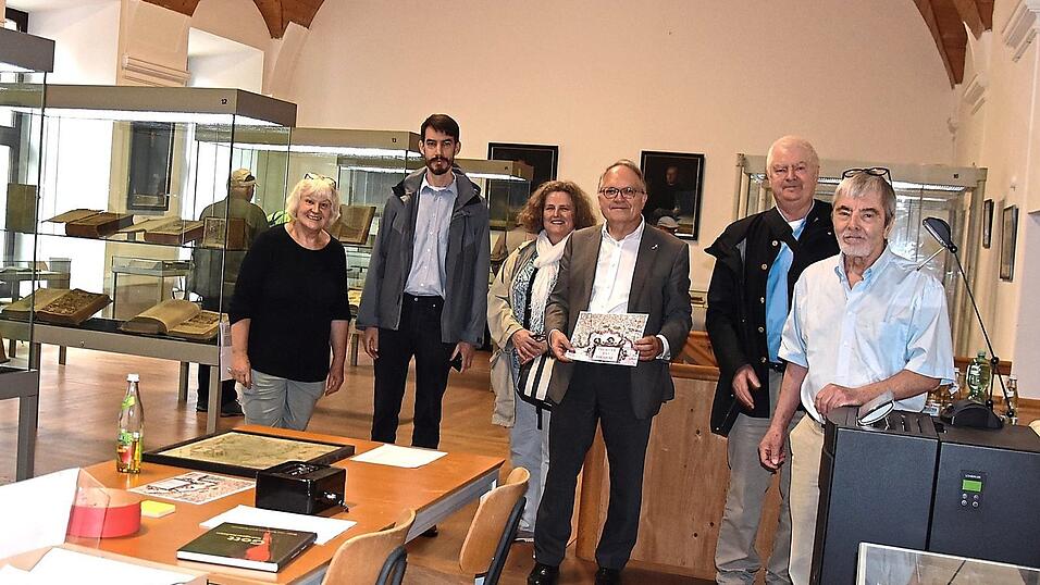 Olga Brandl, Manfred Zeiler, F. Öllinger, Hermann Reidel, Alois Öllinger und Hans Rudolph eröffnen die Zeitenwende. Olga Brandl, Manfred Zeiler, F. Öllinger, Hermann Reidel, Alois Öllinger und Hans Rudolph eröffnen die Zeitenwende.