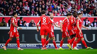 Konrad Laimer trifft zur Münchner Führung. Konrad Laimer trifft zur Münchner Führung.