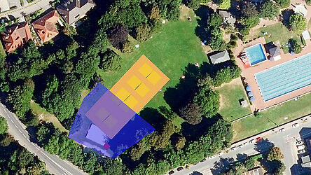 Die Beachvolleyball-Anlage sei nicht auf der orange markierten Fläche geplant, sondern nur auf der blau markierten Fläche, betonen die Vertreter des Volleyballvereins Nawaro. Die Beachvolleyball-Anlage sei nicht auf der orange markierten Fläche geplant, sondern nur auf der blau markierten Fläche, betonen die Vertreter des Volleyballvereins Nawaro.