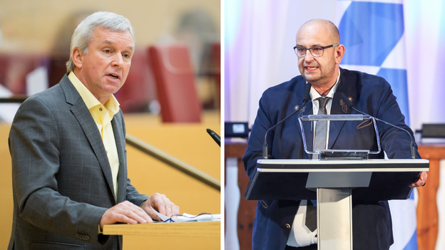 Ralf Stadler (links) und Stephan Protschka haben sich einiges vorgeworfen, vor Gericht bleibt davon wenig über. Ralf Stadler (links) und Stephan Protschka haben sich einiges vorgeworfen, vor Gericht bleibt davon wenig über.